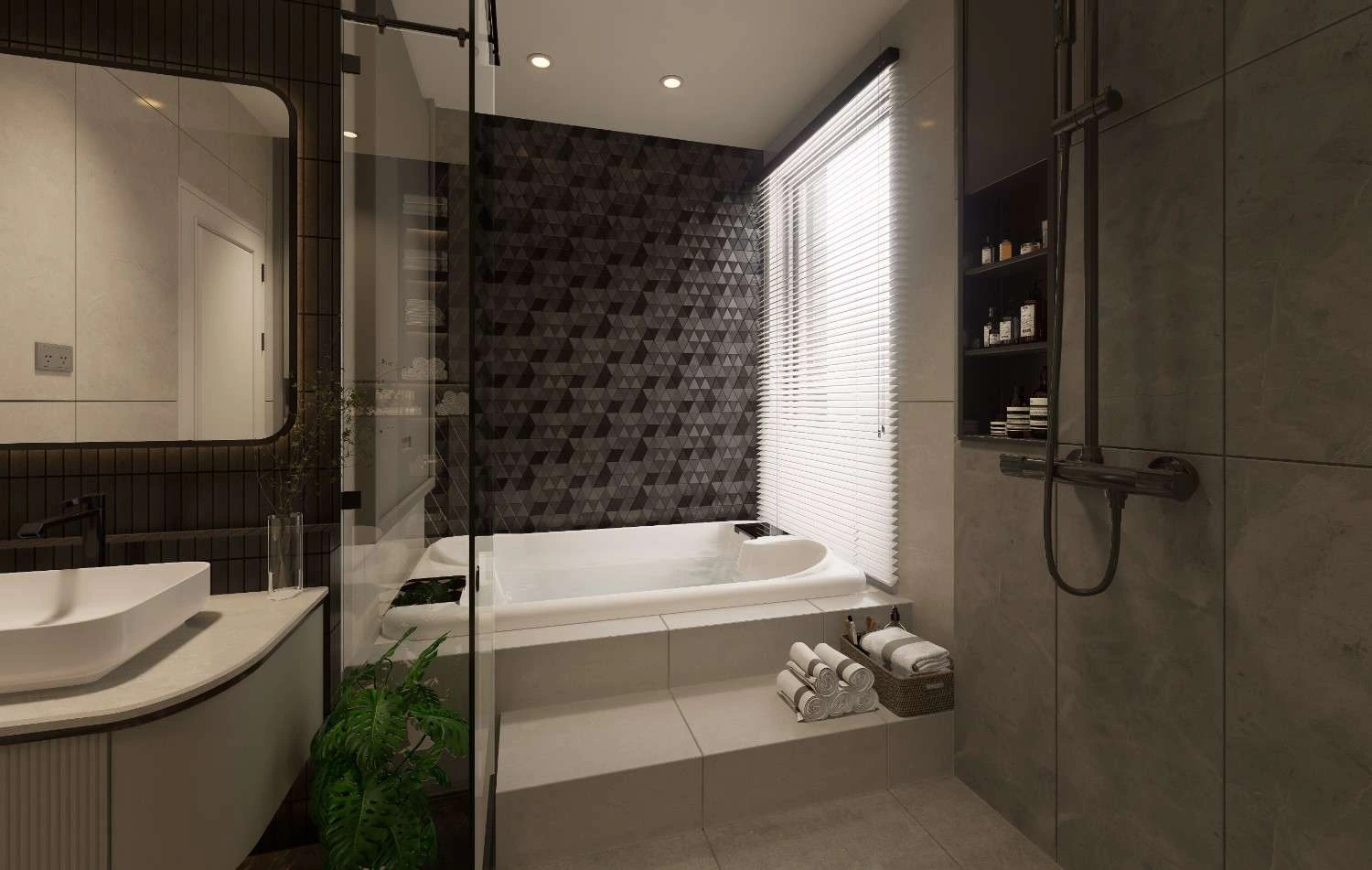 modern luxury bathroom tiles design