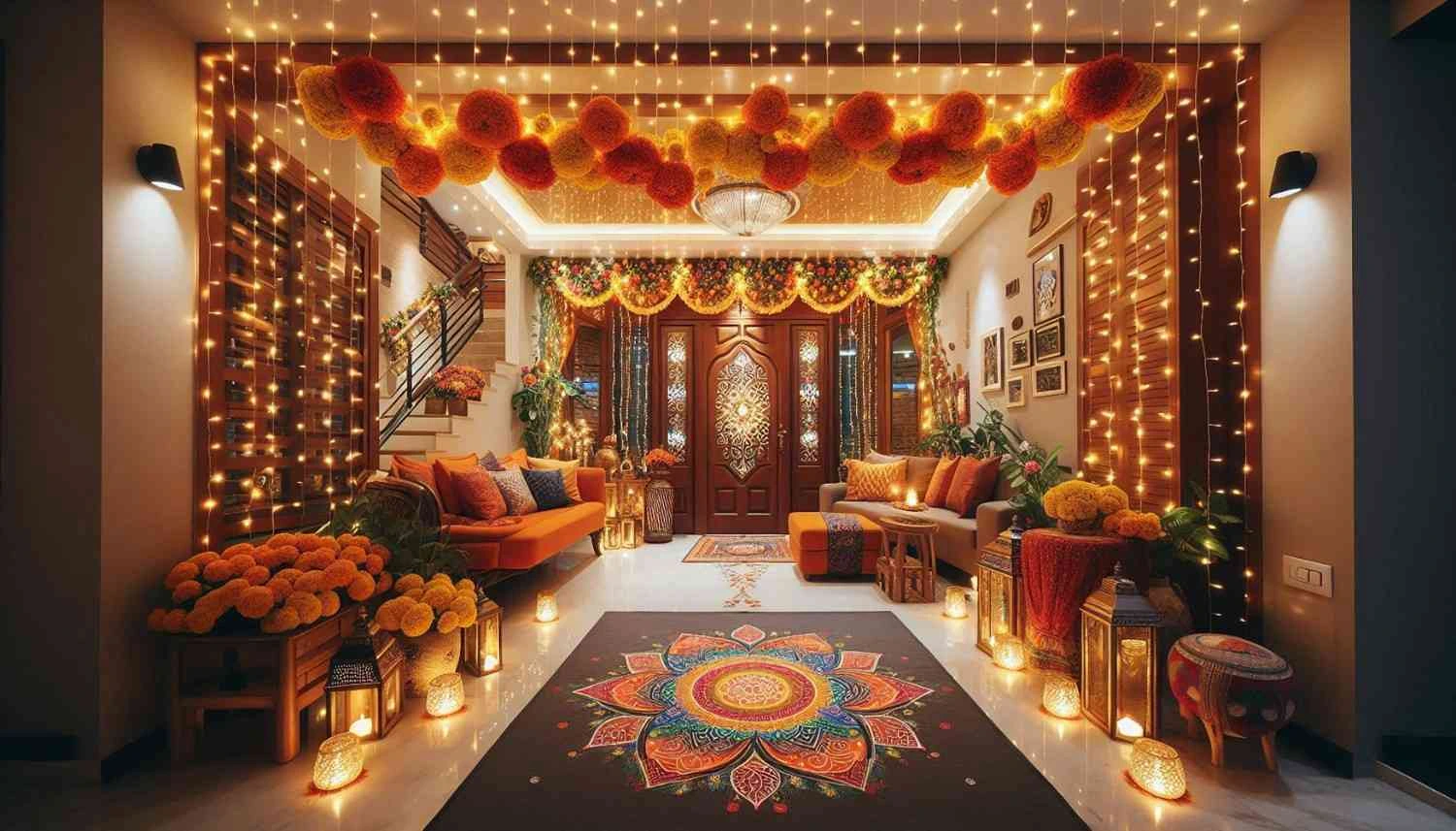 diwali wall decoration ideas