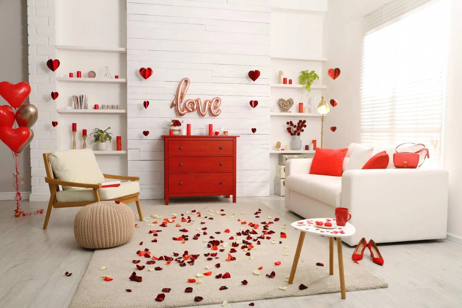 valentines day living room decoration ideas
