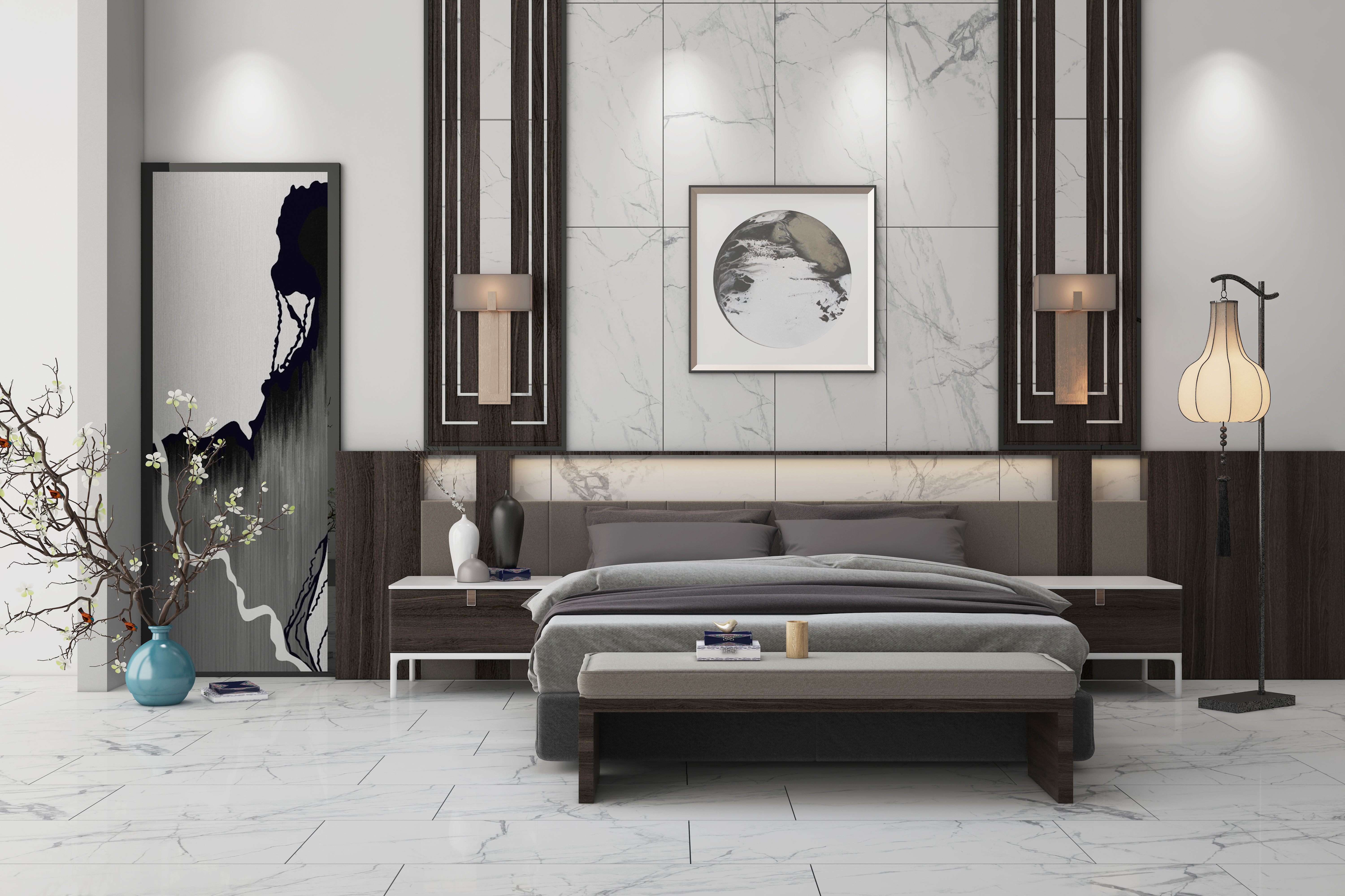  bedroom tiles wall