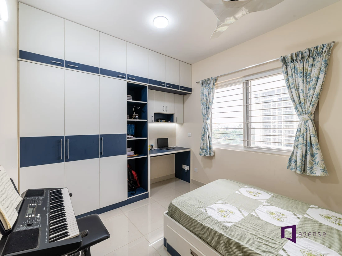 wardrobe with study table