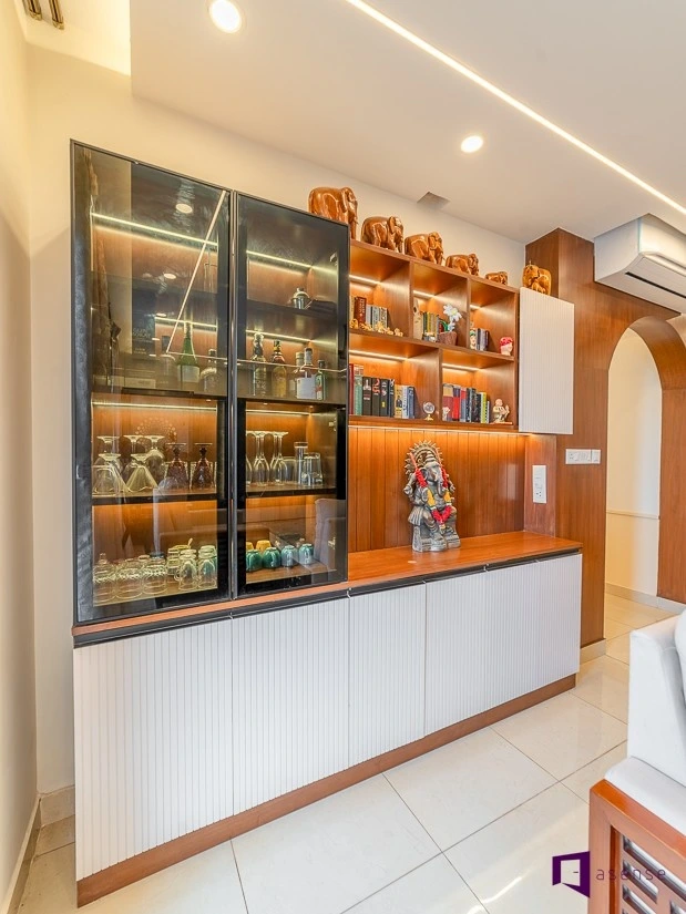 crockery cabinet in dining room