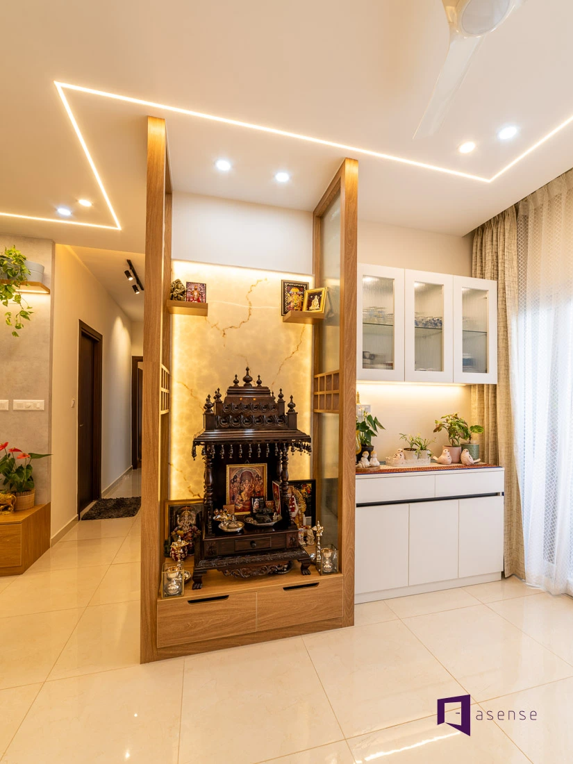 wooden mandir design for home
