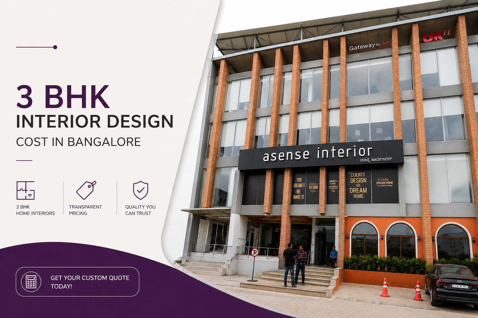 3 BHK Interior Design Cost in Bangalore (2026): Real Numbers, Room-Wise Break-up, Sample Quote