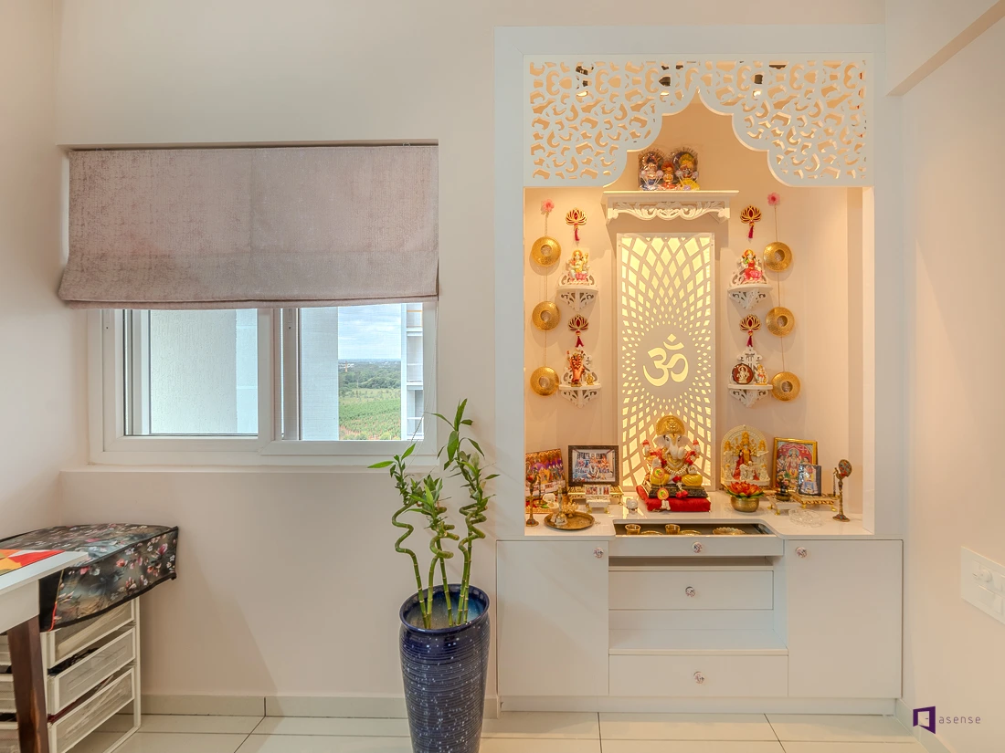 Modern Mandir Designs That Perfectly Blend with Your Living Room Decor