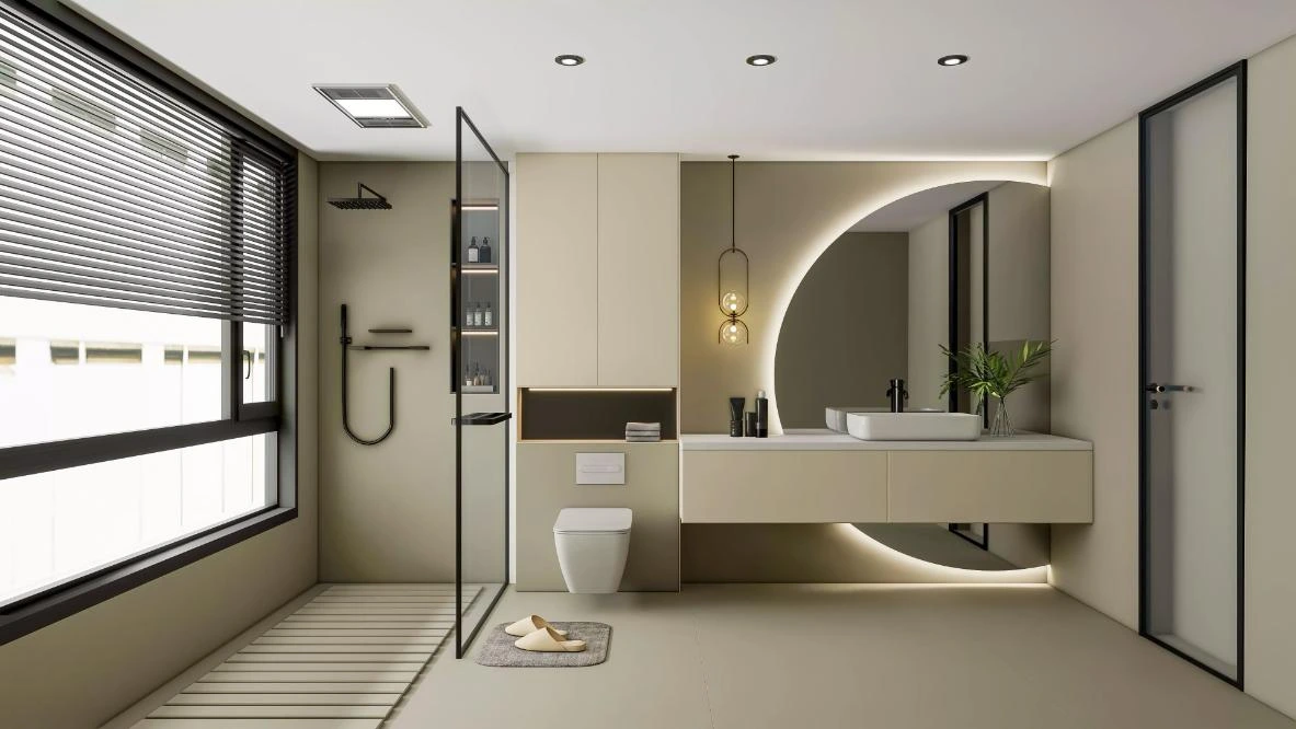 Bathroom Tiles & Wash Basin Design Ideas for Small Homes