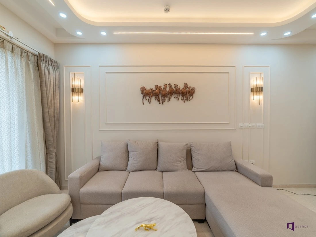 What is the average cost of interior design for a 3BHK in Bangalore?