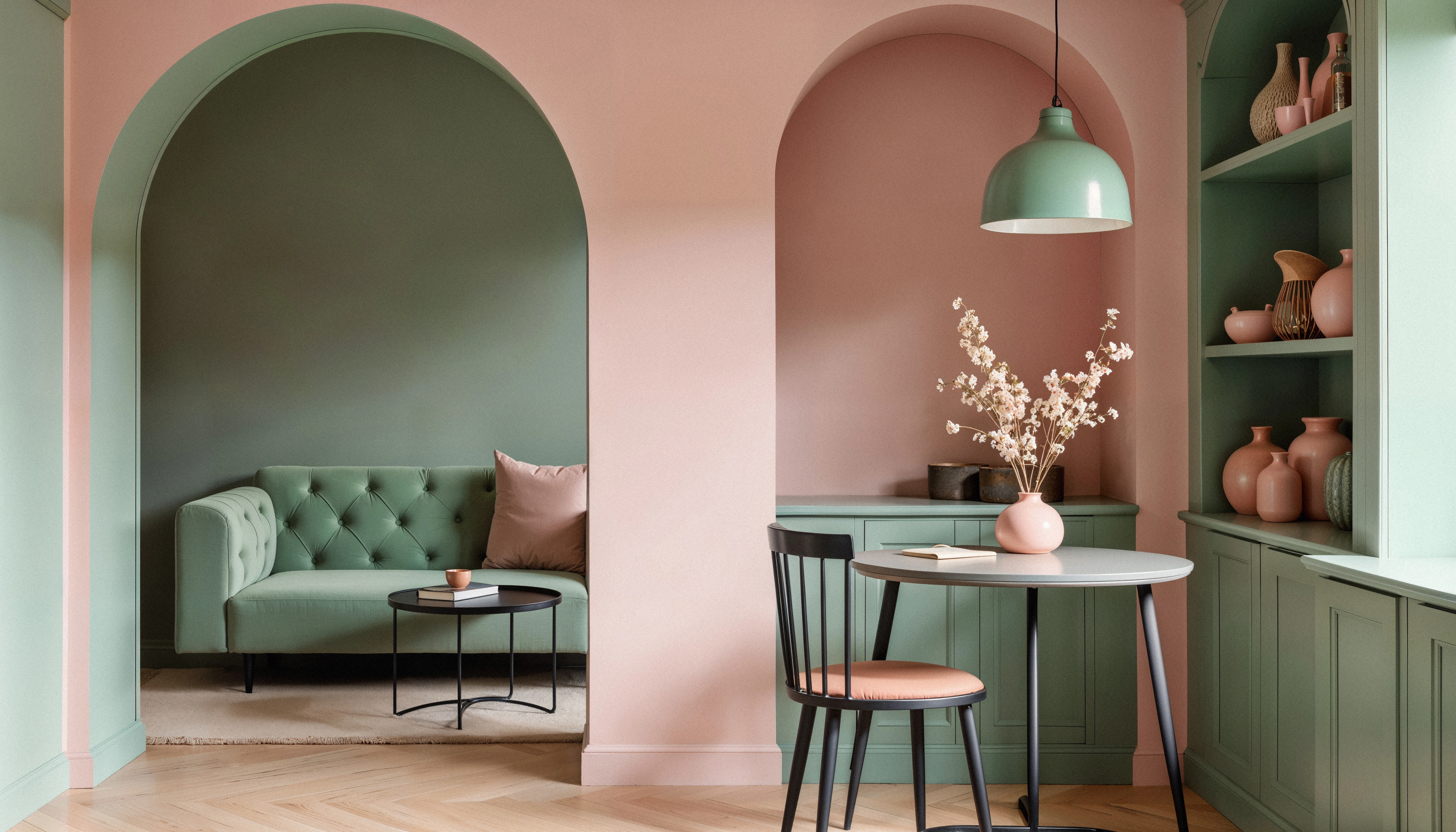 2025's Trending Two-Colour Combinations for Living Room Walls