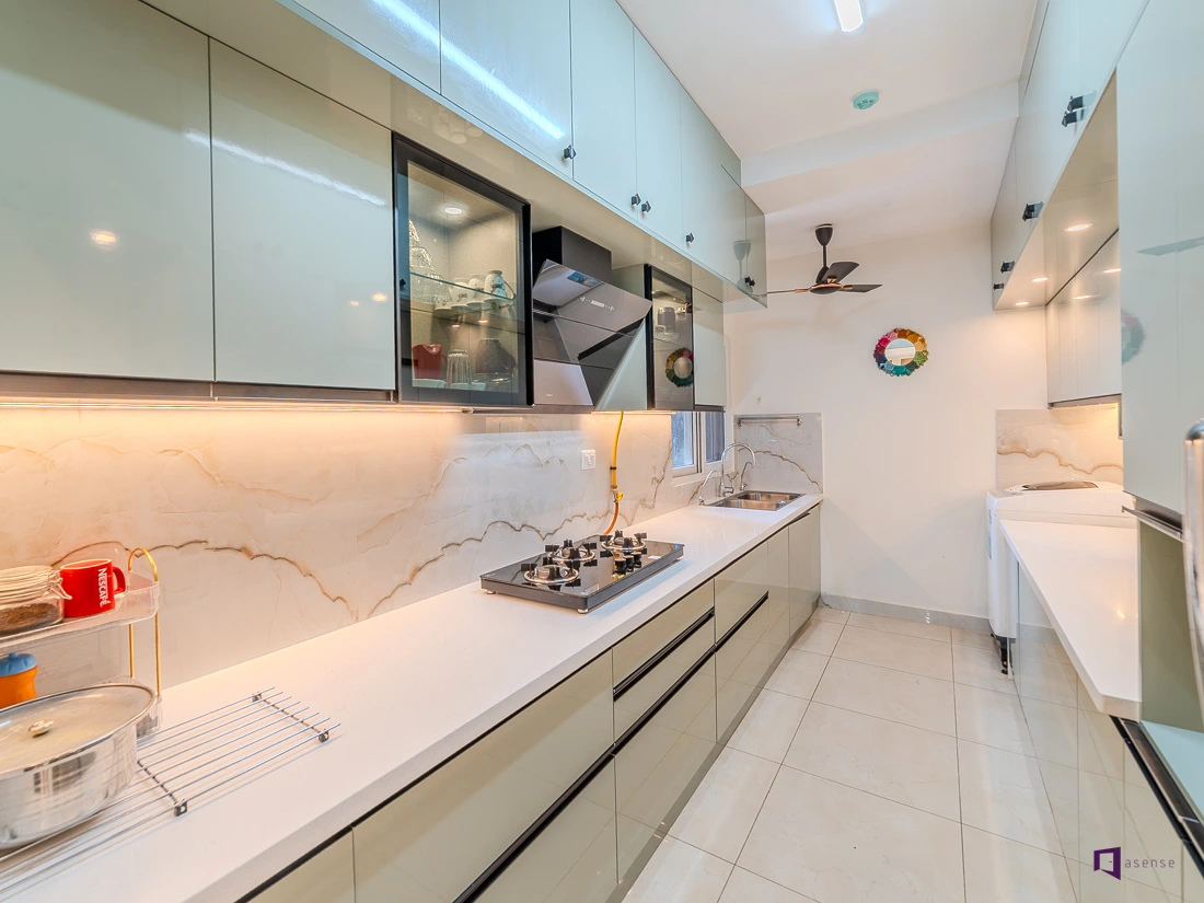 Best Acrylic Kitchen Colour Combinations for Open Kitchen Designs