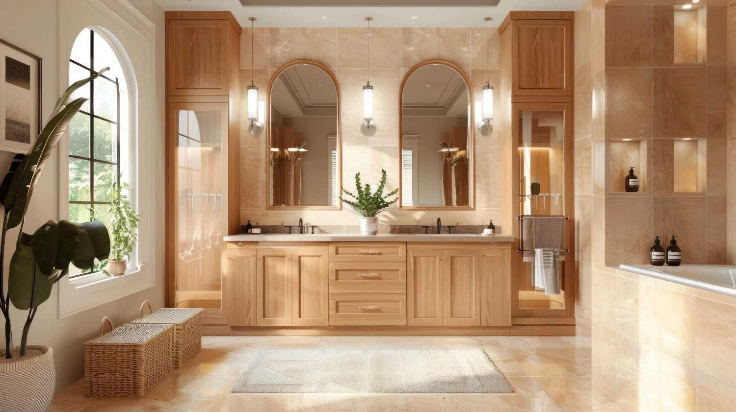 wash basin with cabinet