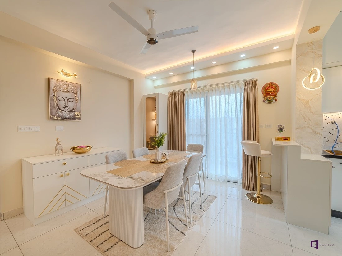 Inside a Stunning 3BHK Home Interior Design by Asense Interior at United Sai Green Woods, Bengaluru
