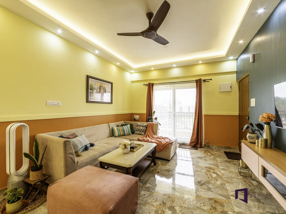 Two Colour Combination to Complement Your living room