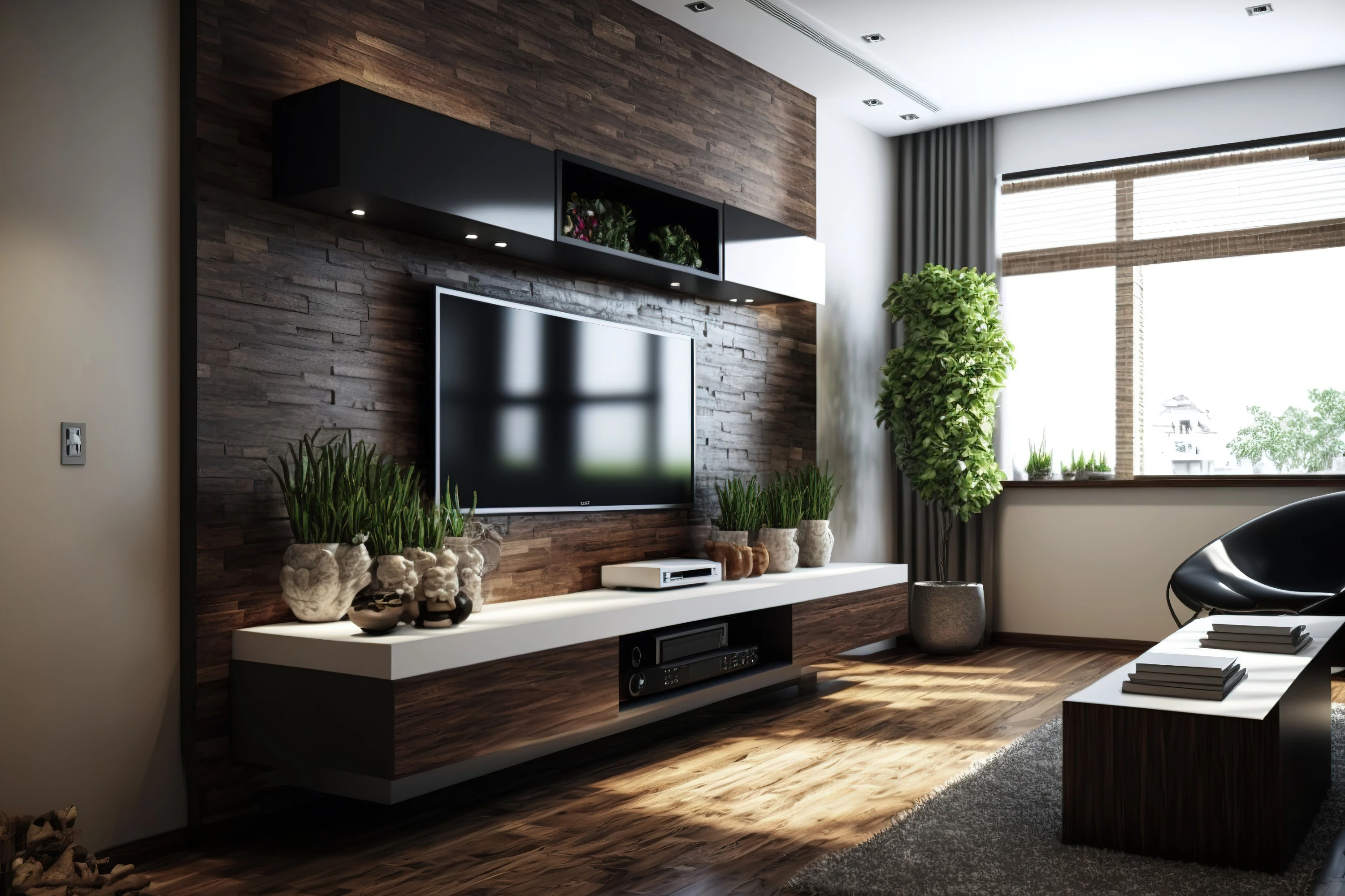 Tv unit stone cladding discount