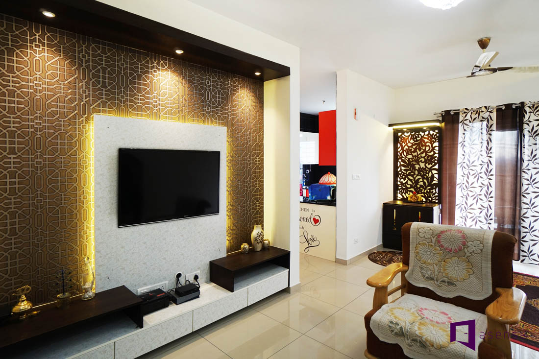 Living room tv unit design