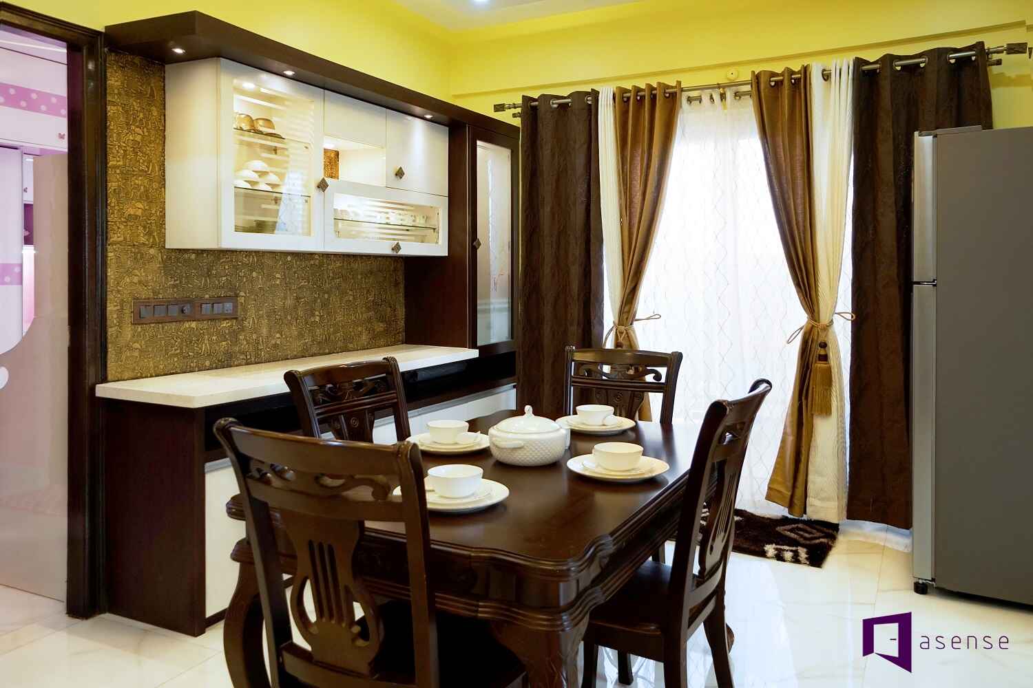 Elevate Your Apartment's Dining Area with Asense Interiors, the Best Interior Designers in Bangalore