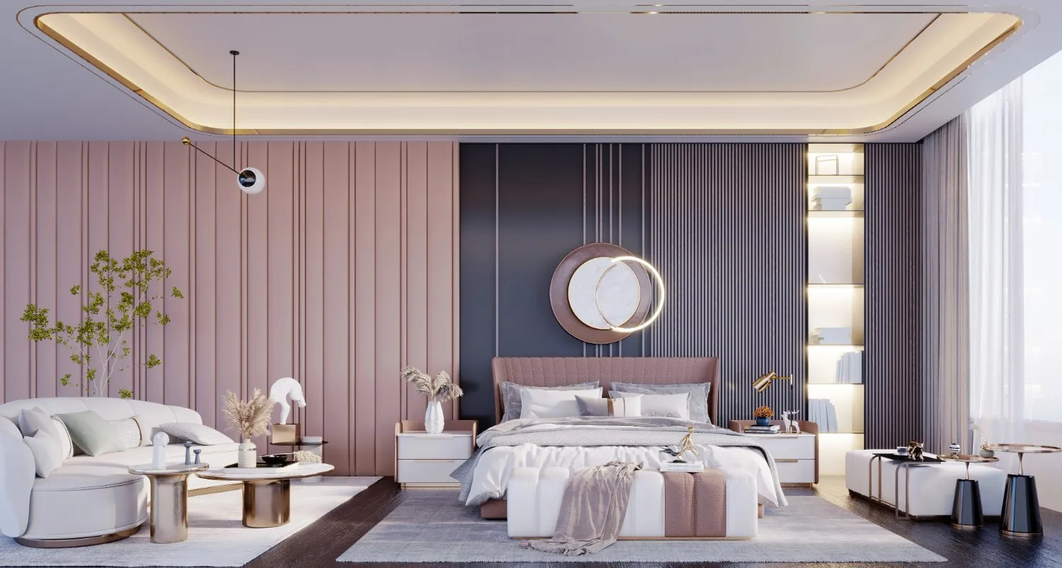  modern pvc wall panel design for bedroom 