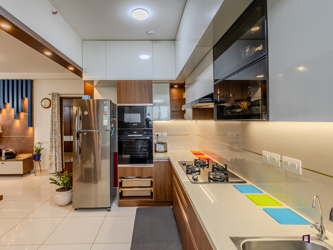 Modern modular kitchen interior